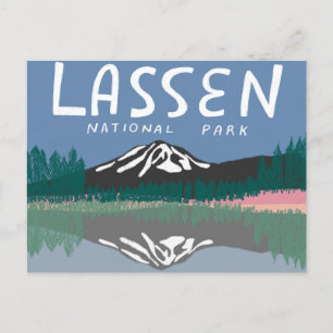 Carte Postale Volcan de la montagne du parc national de Lassen C