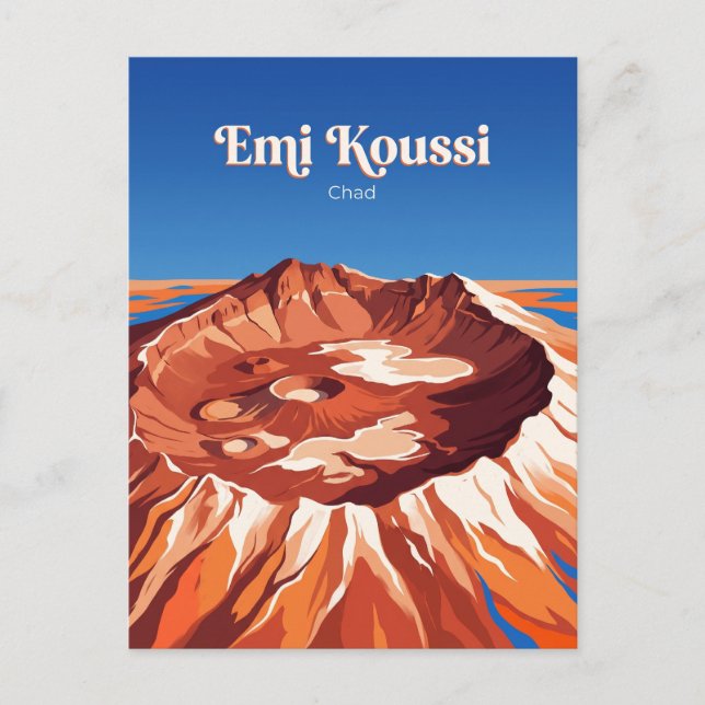 Carte Postale Volcan Emi Koussi Tchad (Devant)