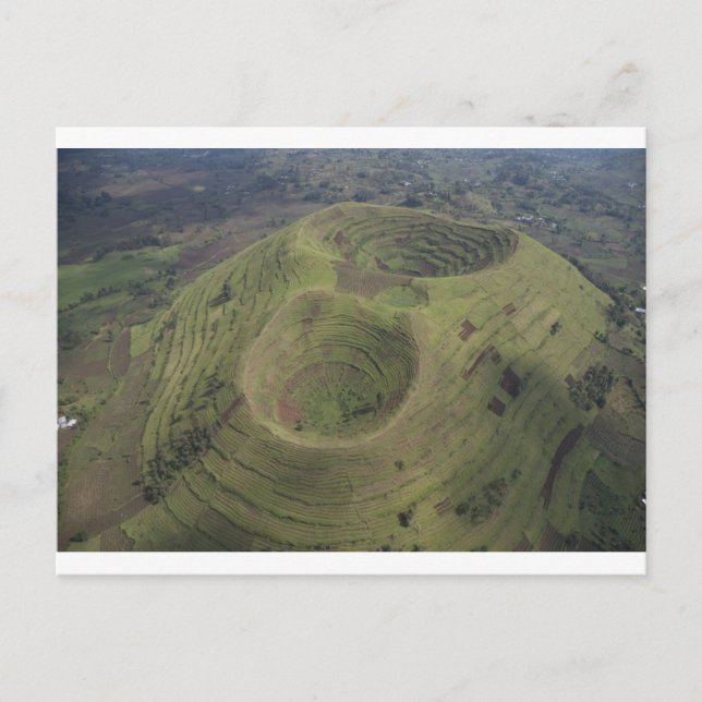 Carte Postale Volcan en Afrique (Devant)
