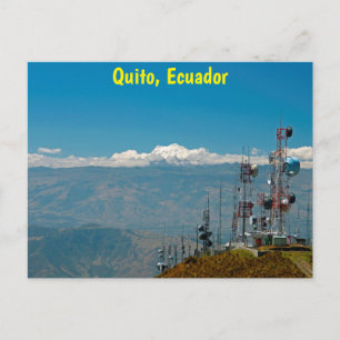 Carte Postale Volcan et mâts Antisana, Quito, Equateur