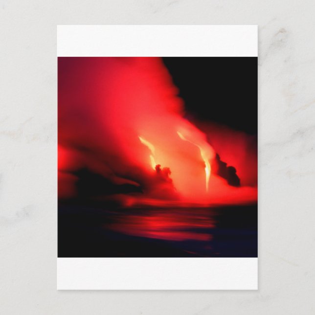 Carte Postale Volcan Feu Et Glace Kona Hawaï (Devant)