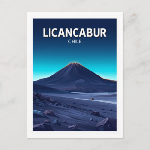 Carte Postale Volcan Licancabur, désert d'Atacama, Chili Cadeau