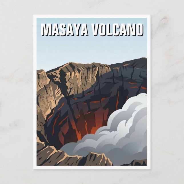 Carte Postale Volcan Masaya (Devant)