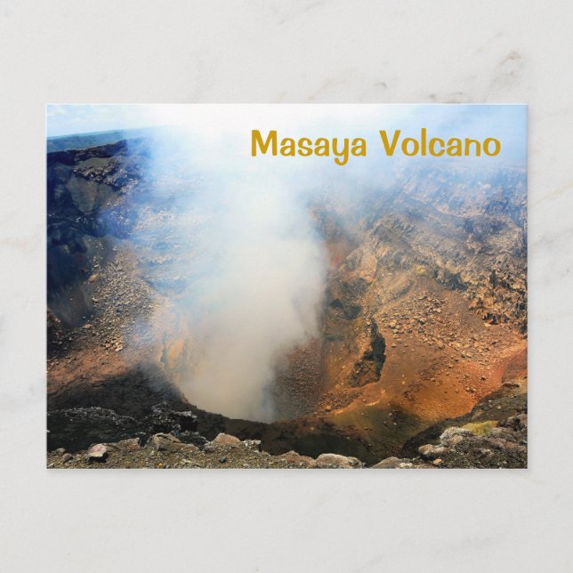 Carte Postale Volcan Masaya, Nicaragua, C.A. (Devant)