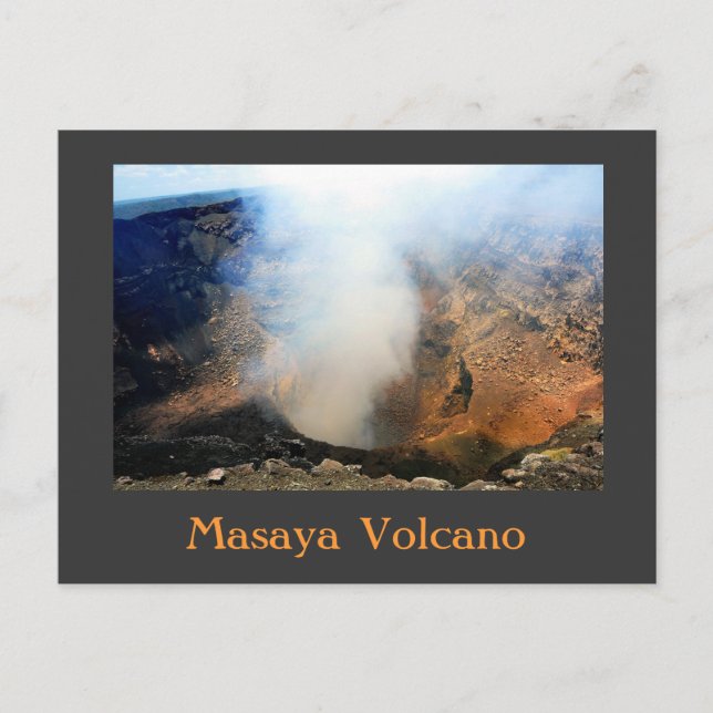 Carte Postale Volcan Masaya, Nicaragua, C.A. (Devant)