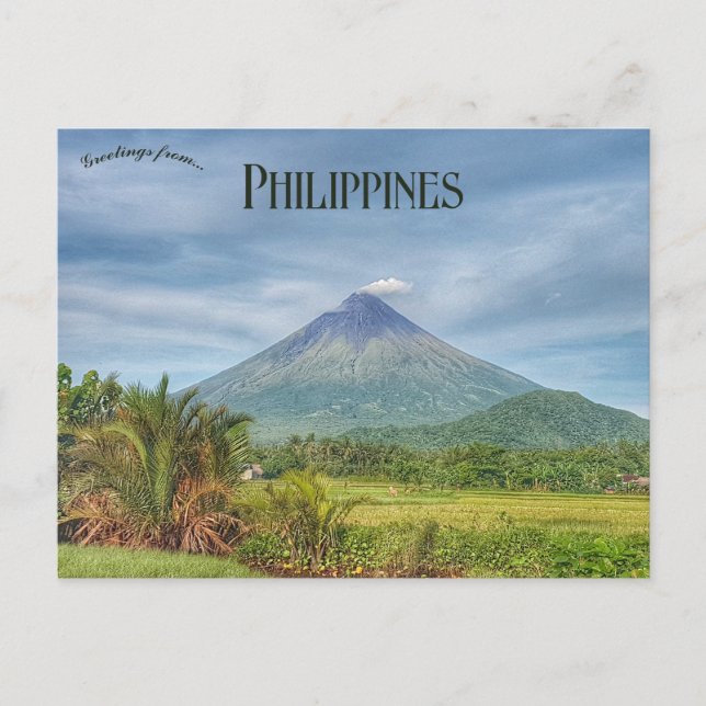 Carte Postale Volcan Mayon Albay Philippines (Devant)