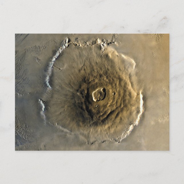 Carte Postale Volcan Olympus Mons sur Mars (Devant)