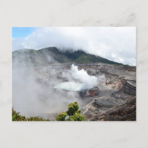 Carte Postale Volcan Pas au Costa Rica