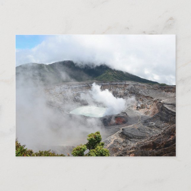 Carte Postale Volcan Pas au Costa Rica (Devant)