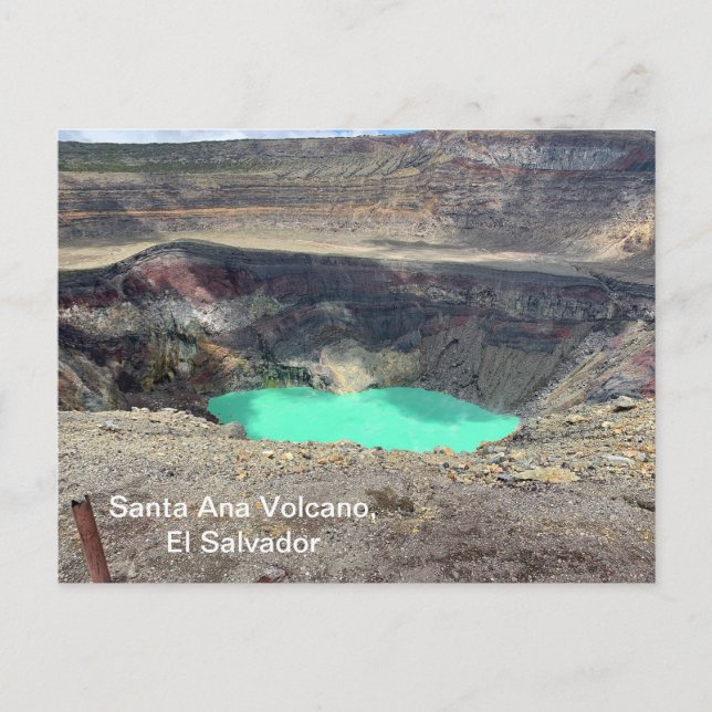 Carte Postale Volcan père Noël Ana, El Salvador (Devant)