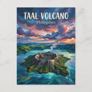 Carte Postale Volcan Taal Philippines