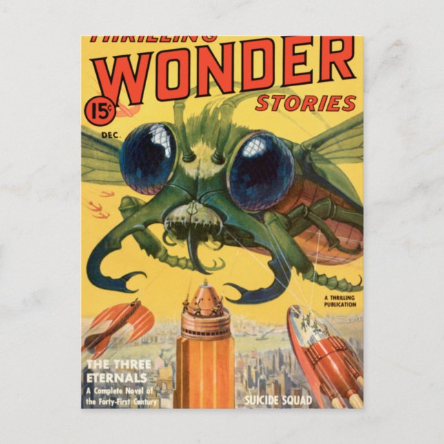 Carte Postale Voler effrayant géant (Devant)