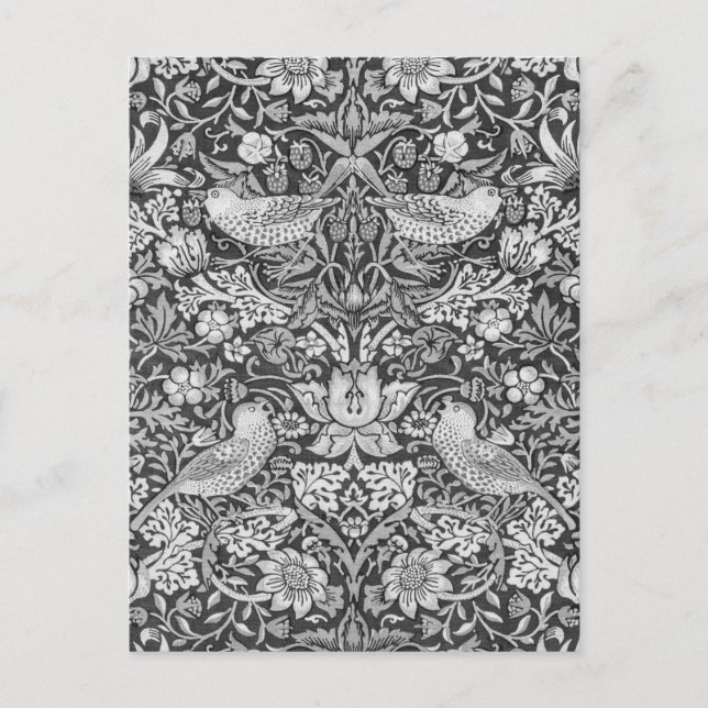 Carte Postale Voleur de fraises gris, William Morris (Devant)