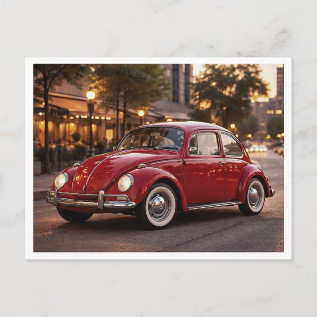 Carte Postale Volkswagen Coccinelle (Devant)