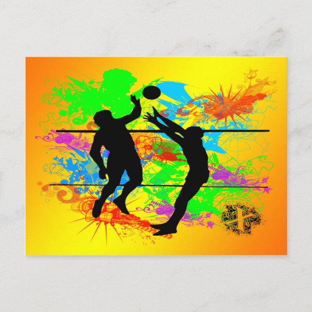 Carte Postale Volley-ball (Devant)