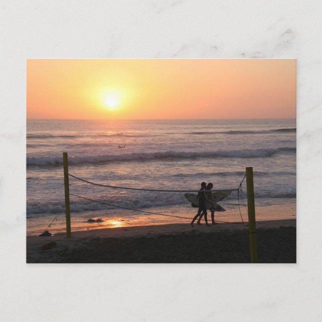 Carte Postale Volley & Surf Soleil (Devant)