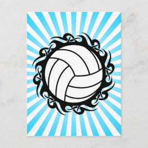 Carte Postale volleyball tribal