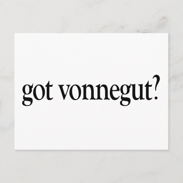 Carte Postale Vonnegut (Devant)