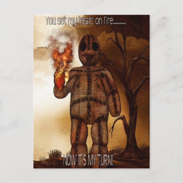 Carte Postale Voodoo-ing 2 FUNNY "Hearts Afire" (Devant)