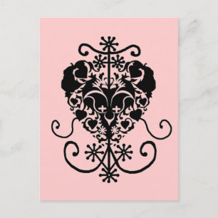 Carte Postale Voodoo Vévé pour Erzulie Freda