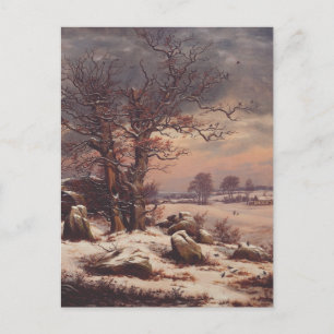 Carte Postale Vordingborg en hiver par J.C. Dahl Fine Art