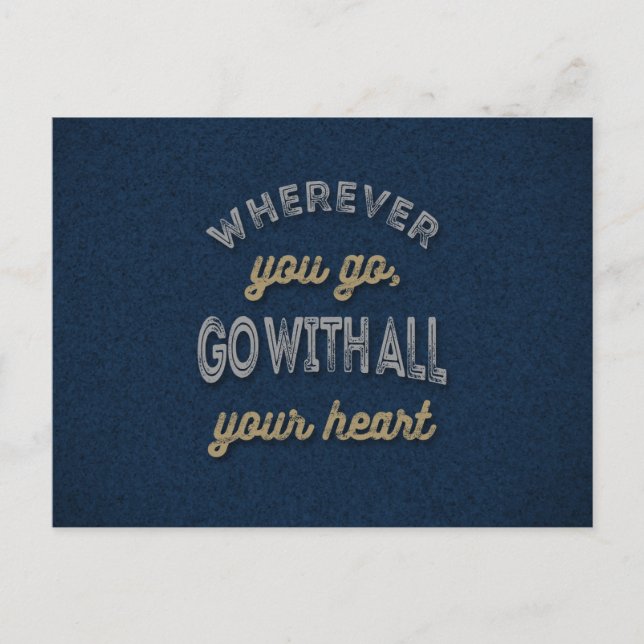 Carte Postale Vos Citations Inspirationnelles Coeur (Devant)