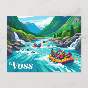Carte Postale Voss Rafting en eaux vives Norvège