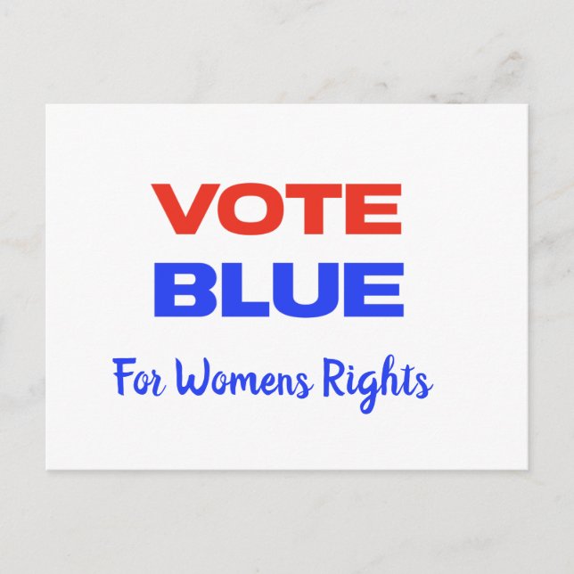 Carte Postale Vote Blue Voter USA Democratic Political Voter (Devant)