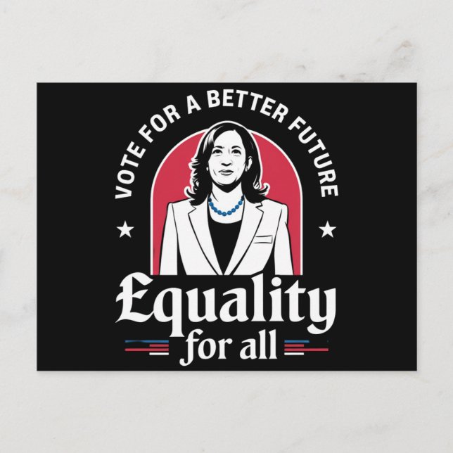 Carte Postale Vote For A Better Future Président des États-Unis  (Devant)