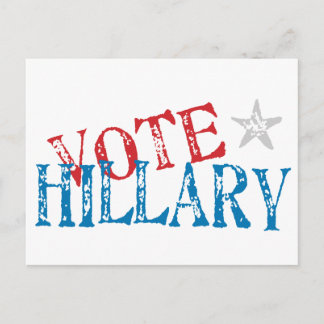 Carte Postale Vote Hillary