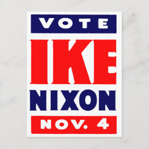 Carte Postale Vote Ike, Nixon en 1952