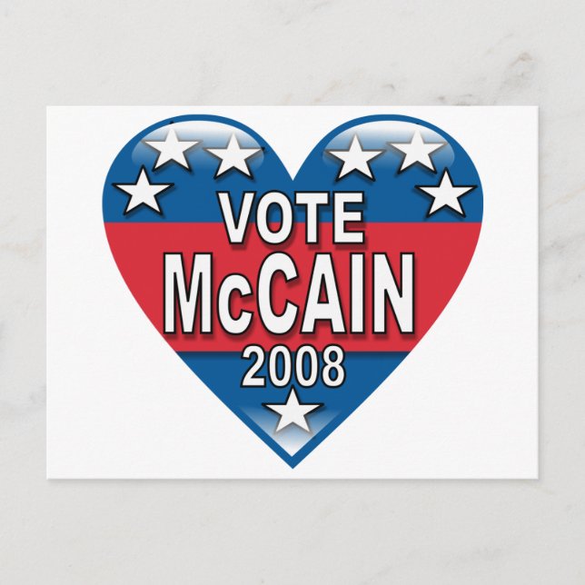 Carte Postale Vote McCain 2008 (Devant)