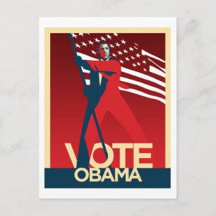 Carte Postale Vote Obama