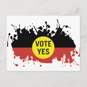 Carte Postale Vote Oui Voix autochtone au Parlement