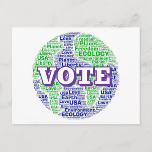 Carte Postale VOTE (Planète Terre - Écologie)