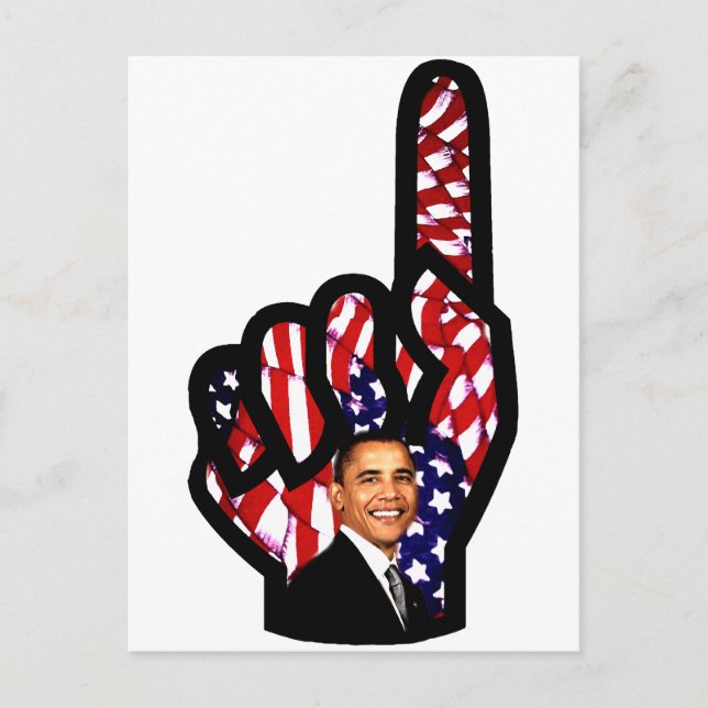Carte Postale Vote pour Barack Obama 2012, Re-Elect Obama_ (Devant)