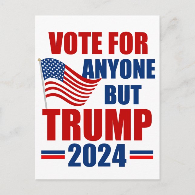Carte Postale Vote Pour Toute Personne Autre Que Trump Élection  (Devant)