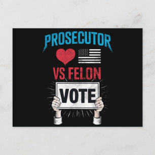 Carte Postale Vote Procureur contre Criminel