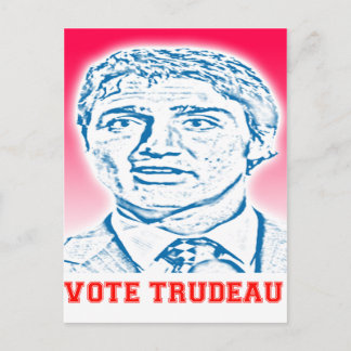 Carte Postale Vote Trudeau