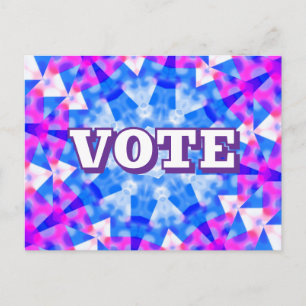Carte Postale VOTE (Vous Pouvez Changer Les Mots)