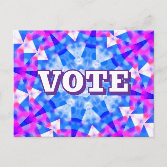 Carte Postale VOTE (Vous Pouvez Changer Les Mots) (Devant)