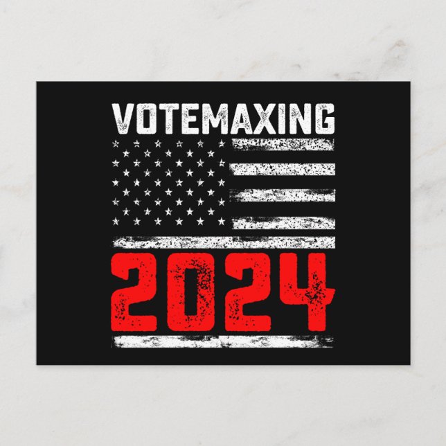 Carte Postale VoteMaxing 2024 Élection présidentielle de Trump (Devant)