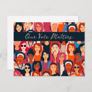 Carte Postale Voter pour les femmes autonomes