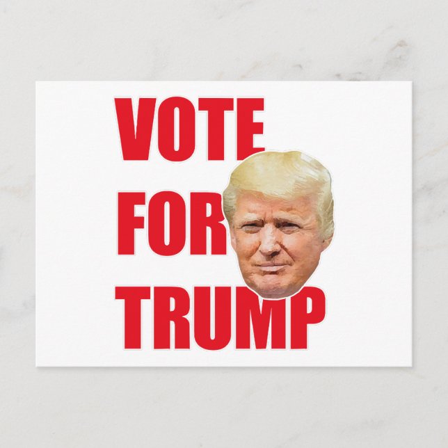 Carte Postale Voter pour Trump (Devant)
