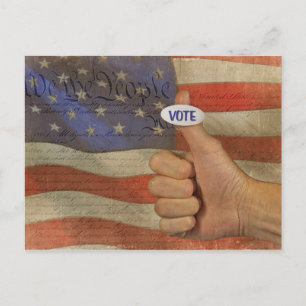 Carte Postale Votez !