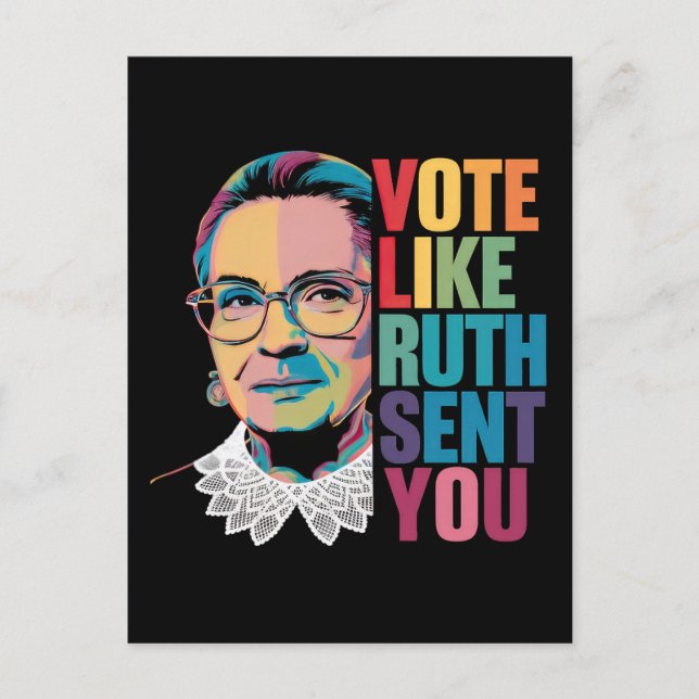 Carte Postale Votez Comme Ruth Vous A Envoyé (Devant)