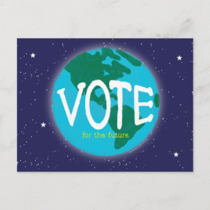 Carte Postale Votez pour la Terre future