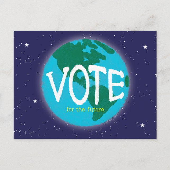 Carte Postale Votez pour la Terre future (Devant)