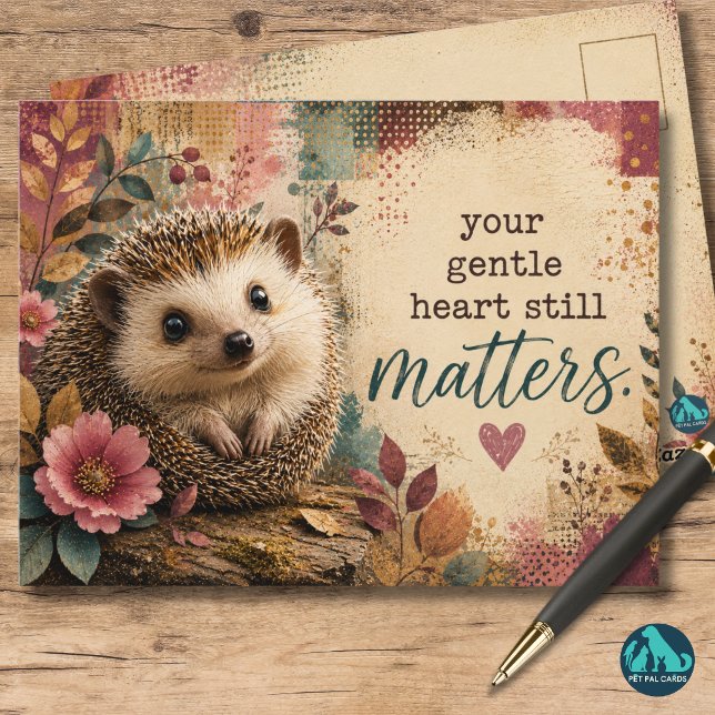 Carte Postale Votre cœur doux compte encore Inspirant (Kindness is never wasted.)