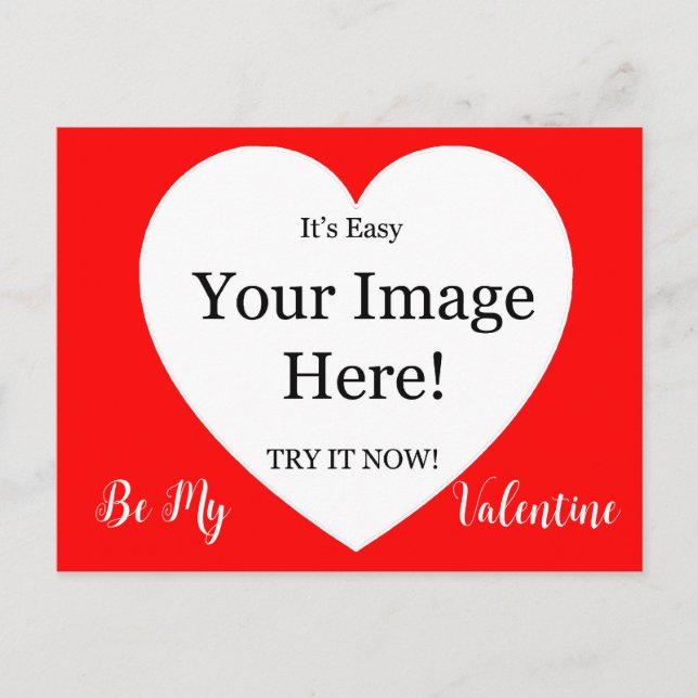 Carte Postale Votre image dans la Saint-Valentin du cœur (Devant)